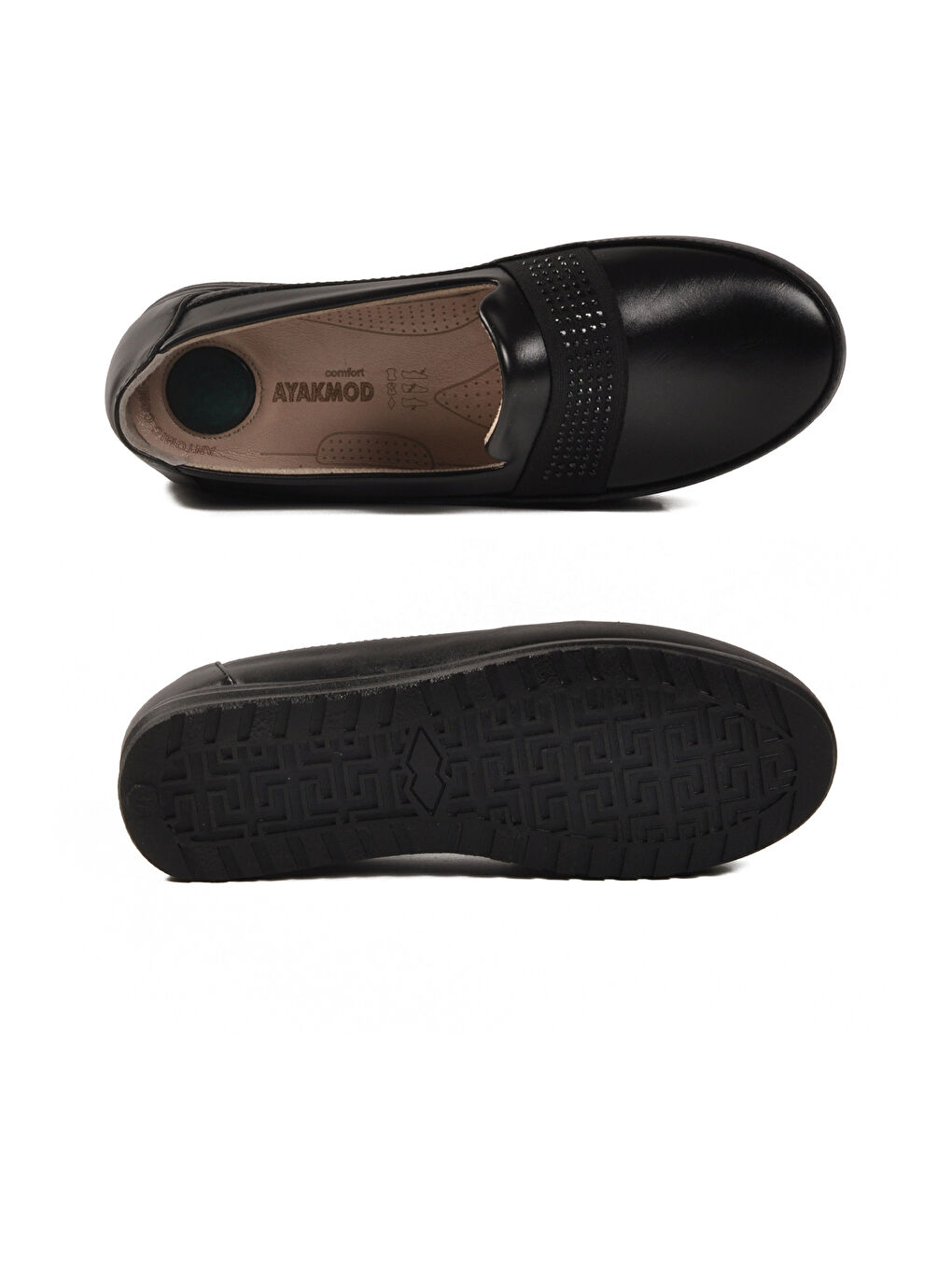 Siyah Jel Taban Anatomik Kadın Casual Ayakkabı 216-25K Z-4