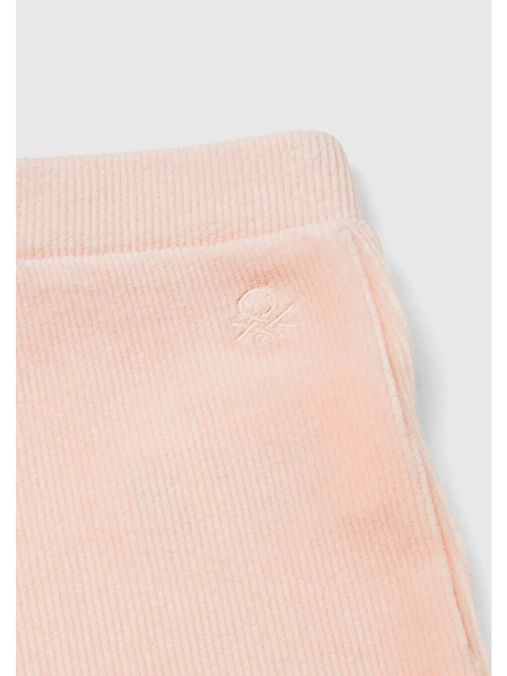 Kız Çocuk Toz Pembe Arkası Logo İşlemeli Geniş Paça Pantolon-2