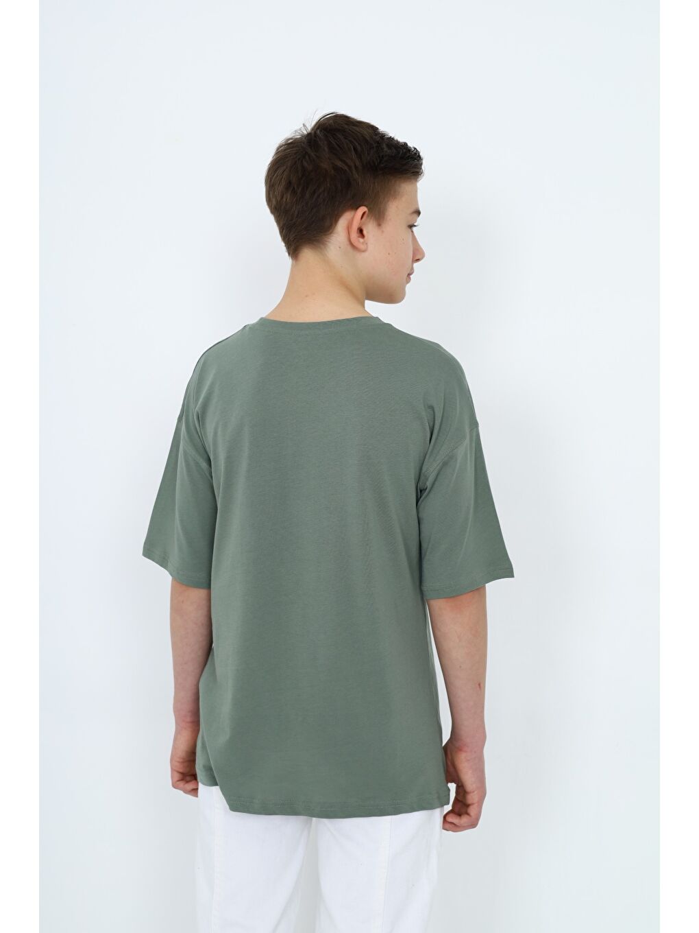 Ekru Erkek Çocuk Baskılı Tişört-6