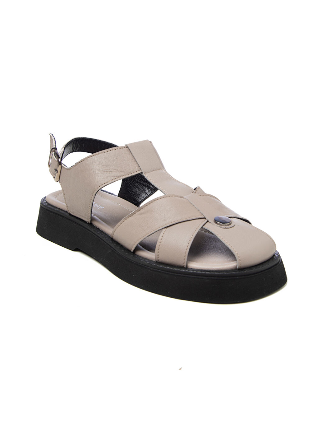 Bej Kadın Sandalet GTN-20763 Vizon
