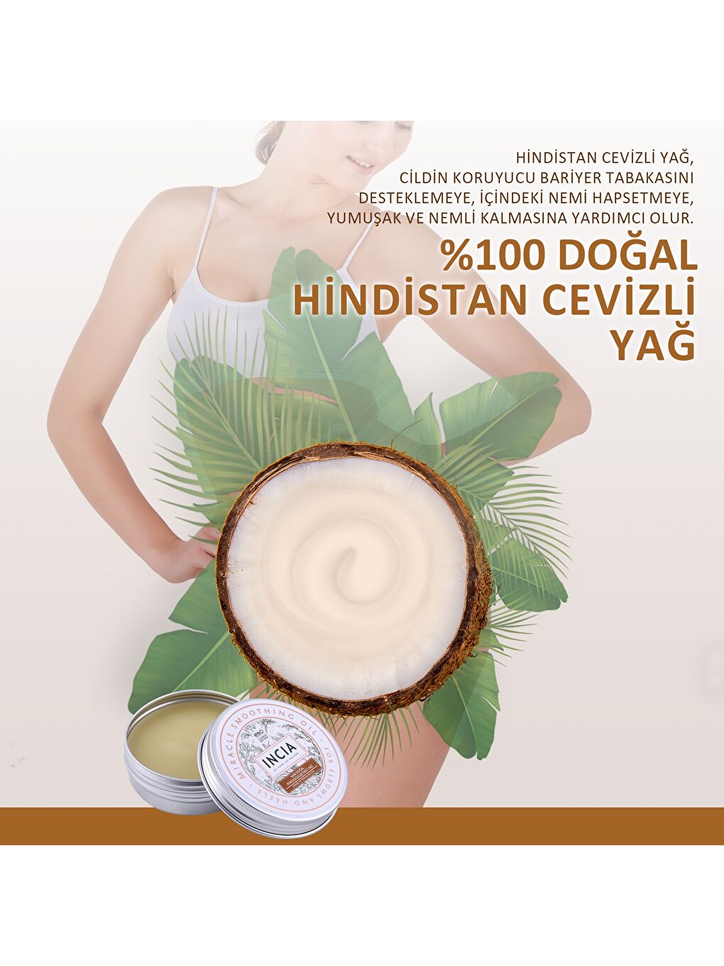 %100 Doğal Tüm Vücut İçin Butter Yoğun Nemlendirici Krem Hindistan Cevizli Organik Vegan 50 ml-4