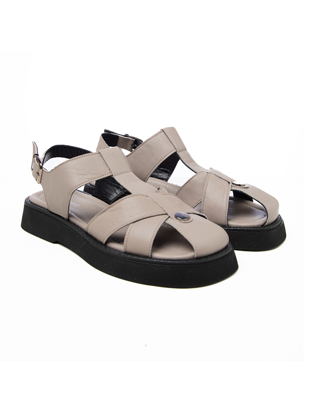Bej Kadın Sandalet GTN-20763 Vizon-1