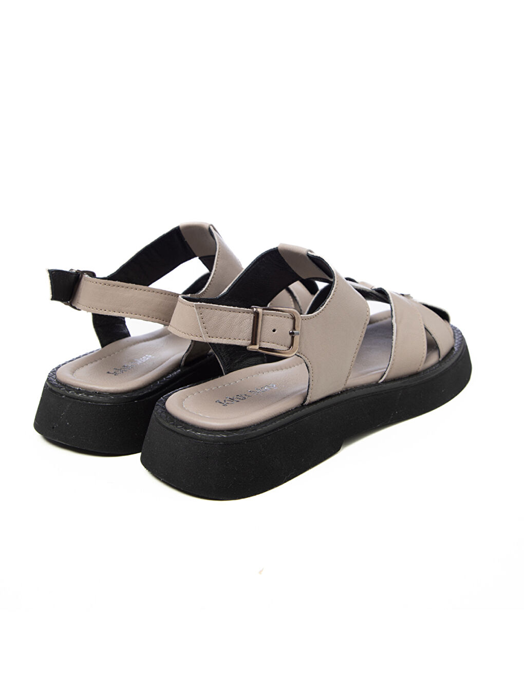 Bej Kadın Sandalet GTN-20763 Vizon-3