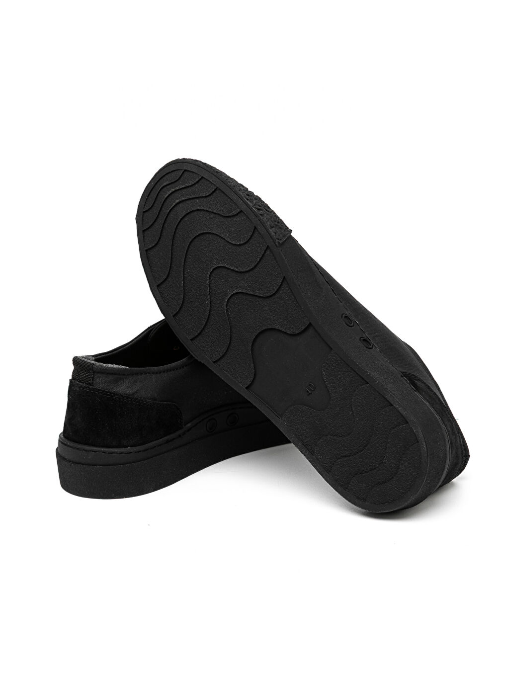 Erkek Sneaker ( Günlük) KA-C25806 Siyah Fayliza-Siyah Suet-6