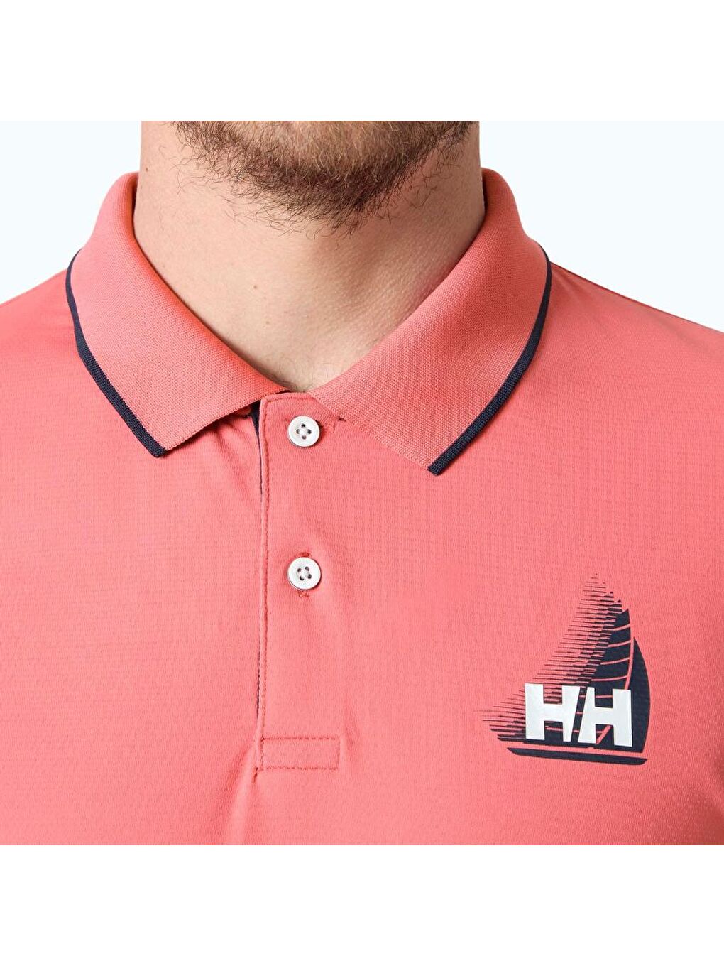 Pembe Helly Hp Figari Polo Erkek Yakalı Tişört HHA.34545.098-3