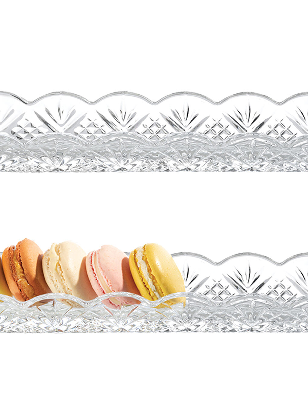 Renksiz Lusi Cam Sunum Tabağı 24 Cm-3