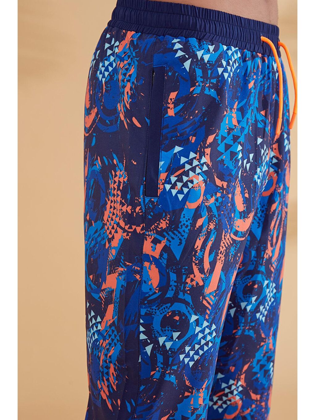 Lacivert Desenli Erkek Şort S2360-1