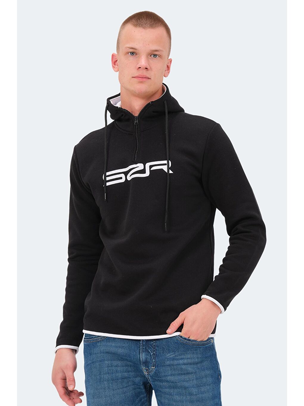 SLAZENGER Siyah KASHI Erkek Sweatshirt Siyah