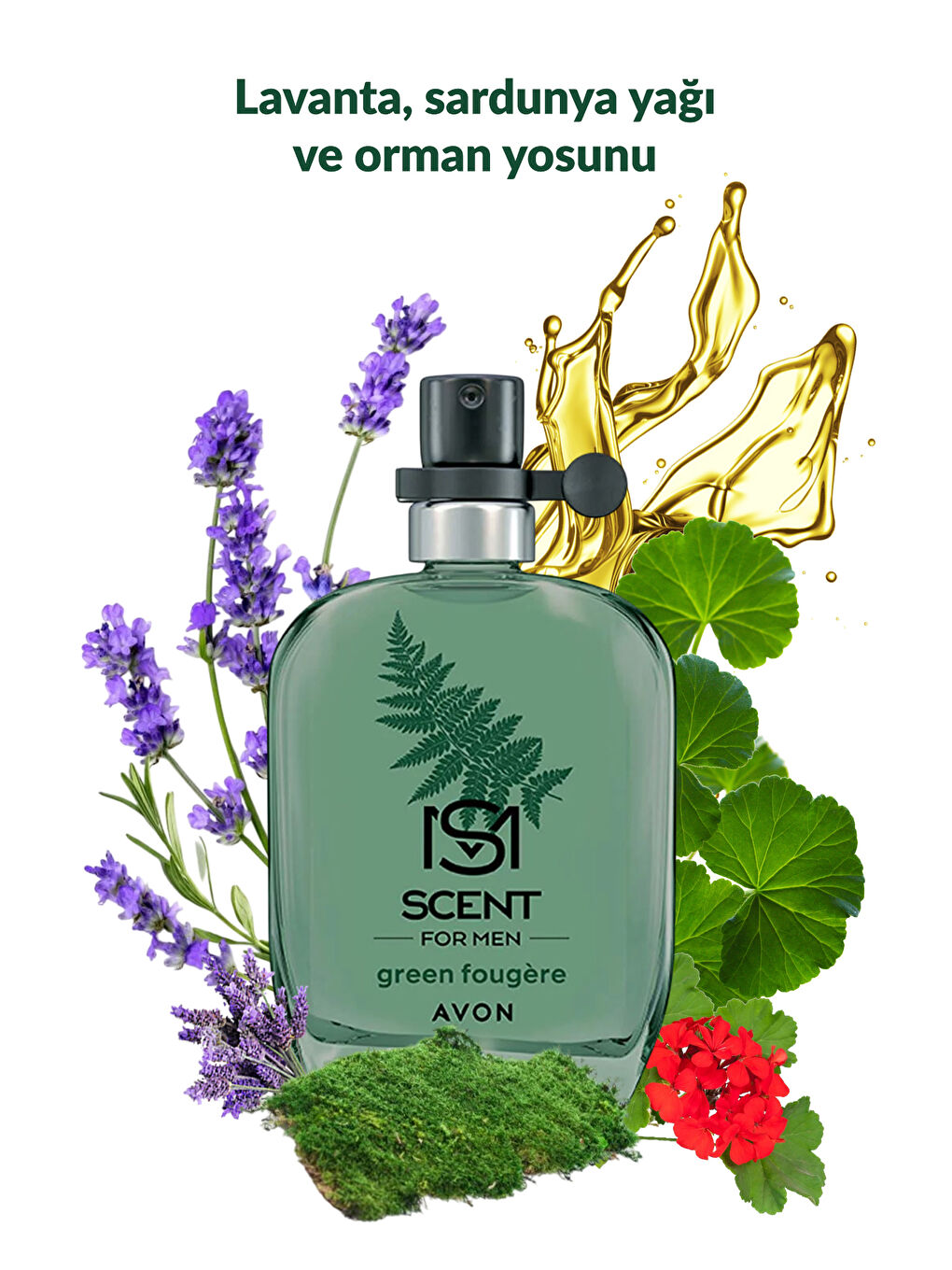 AVON Scent Mix Elegant Rose Kadın Parfüm ve Green Fougere Erkek Parfüm Paketi - 2