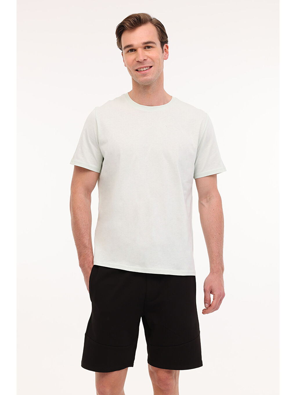 Lila MB PAM C 11SN220 5FX Yeşil Erkek Kısa Kol T-Shirt