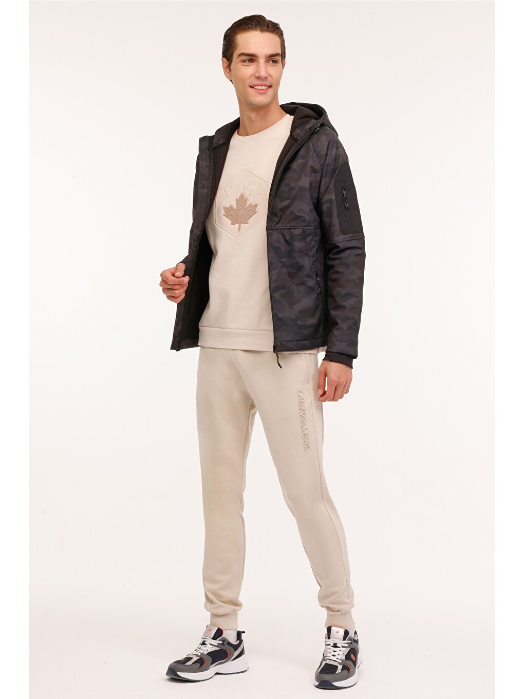 Yeşil Ml Treys 5dc100 4pr Kamuflaj Rengi Erkek Softshell-2