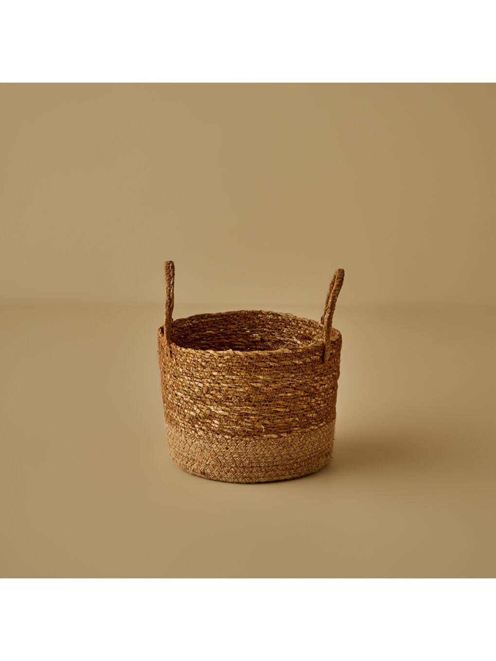 Bella Maison Bej Aster Hasır Dekoratif Sepet Naturel (21x16 cm)