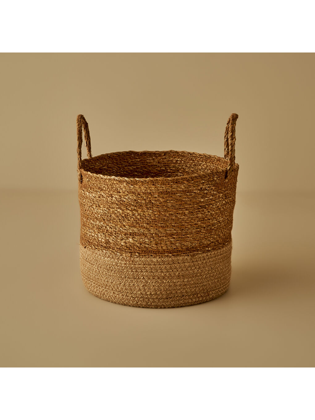 Bella Maison Bej Aster Hasır Dekoratif Sepet Naturel (29x25 cm)
