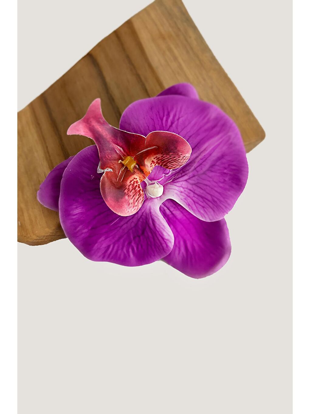 Mor Aloha Orkide Çiçeği Süslü Çok Amaçlı Pens Toka-2