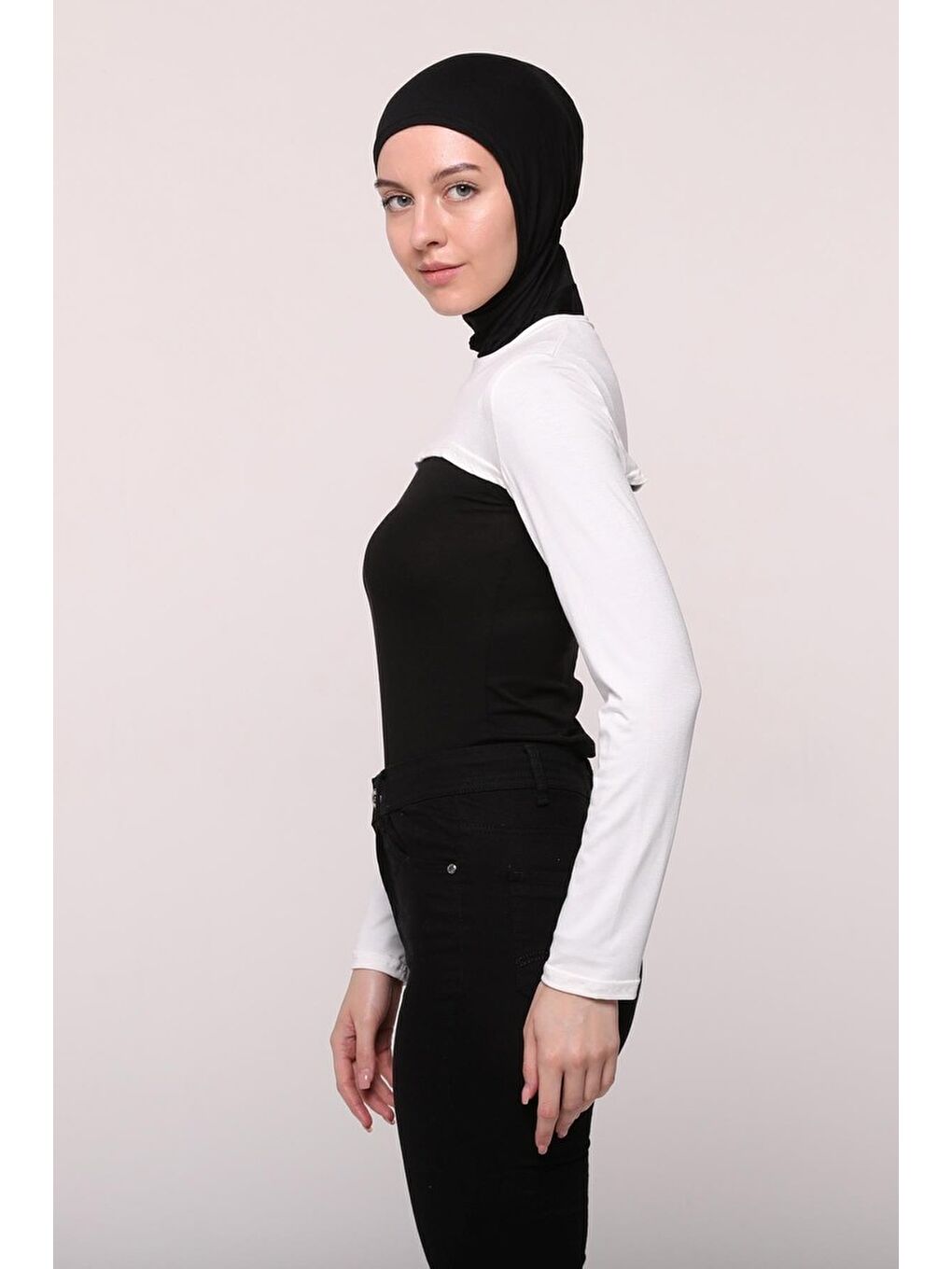 Altobeh Ekru Sıfır Yakalı Boyunluklu Kolluk - 1