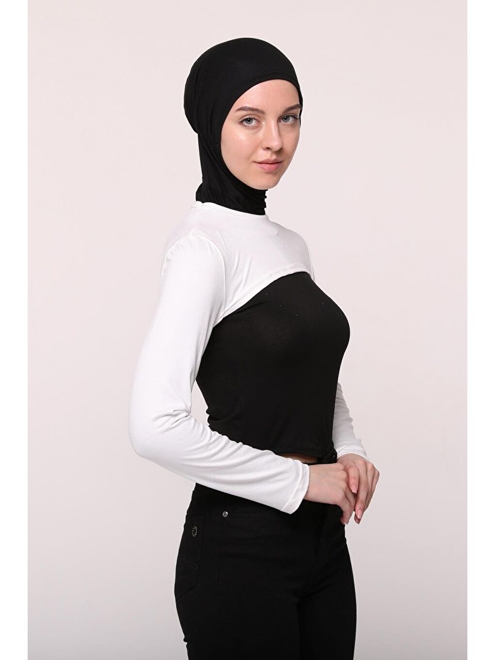 Altobeh Ekru Sıfır Yakalı Boyunluklu Kolluk - 3