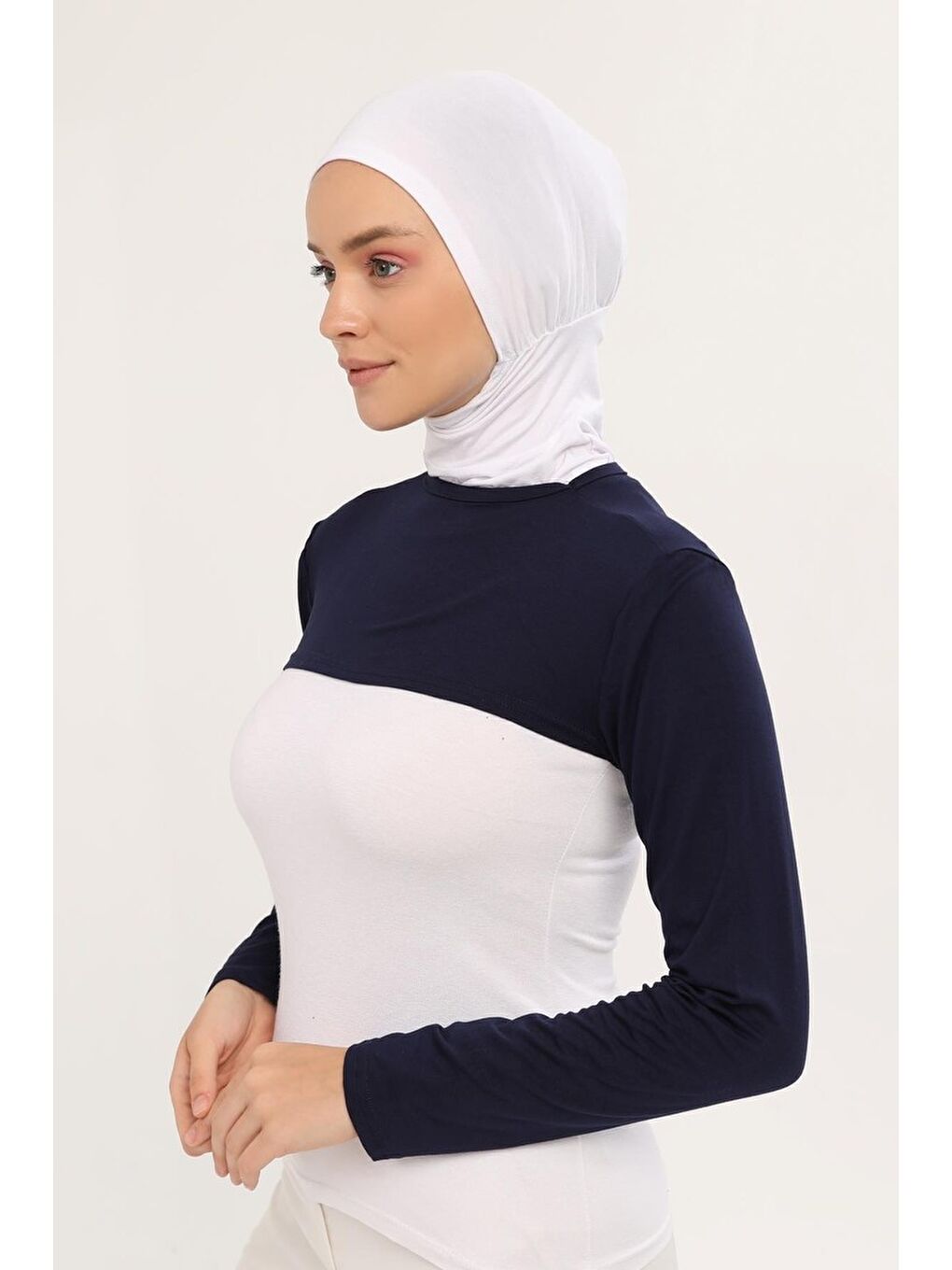 Lacivert Sıfır Yakalı Boyunluklu Kolluk-4