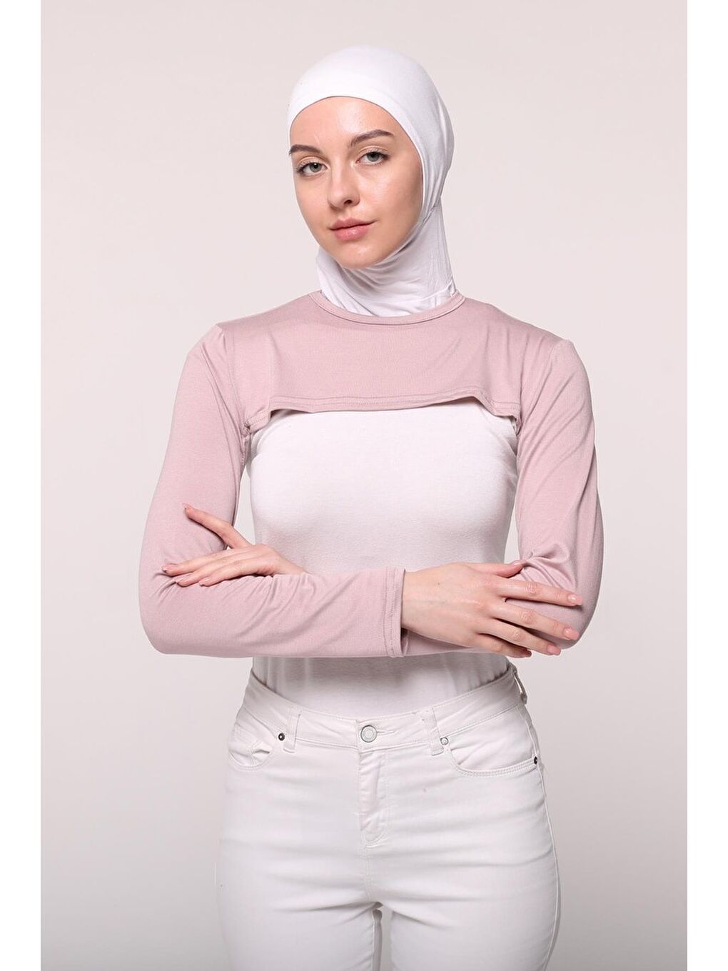 Altobeh Pembe Sıfır Yakalı Boyunluklu Kolluk - 2