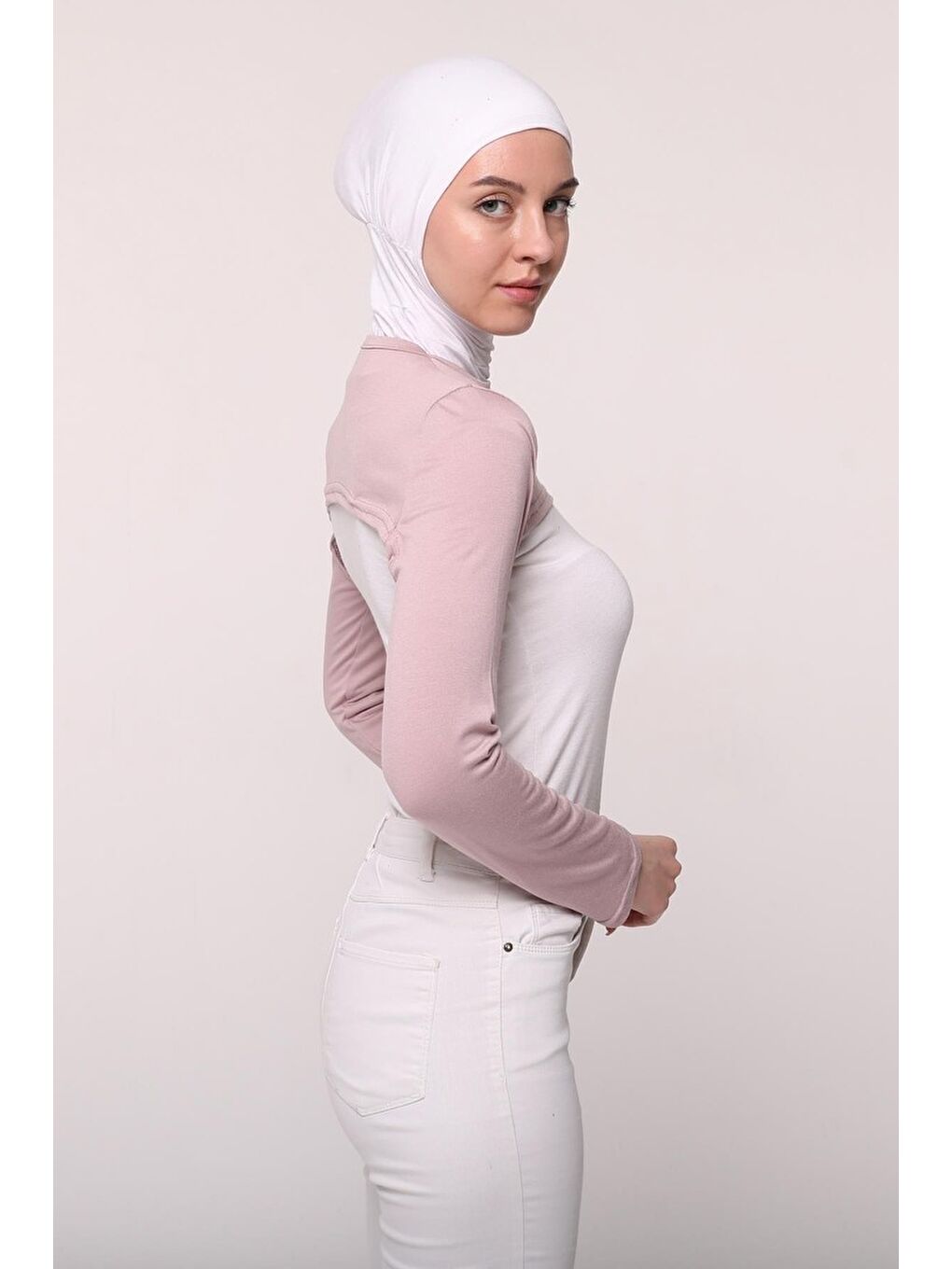 Altobeh Pembe Sıfır Yakalı Boyunluklu Kolluk - 3
