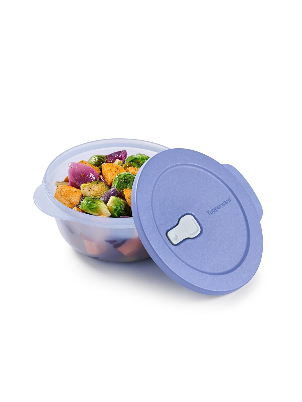 Tupperware Mor Micro Oval Kap 560ml M.Böğürtl - 1