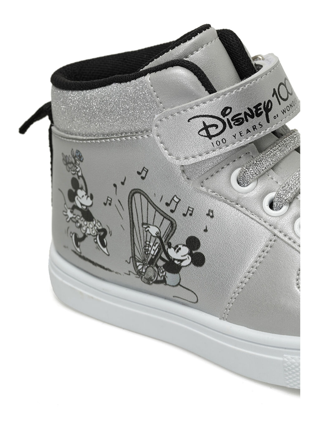 MICKEY MOUSE Gri ROZALIN.P3PR Gümüş Kız Çocuk High Sneaker - 6