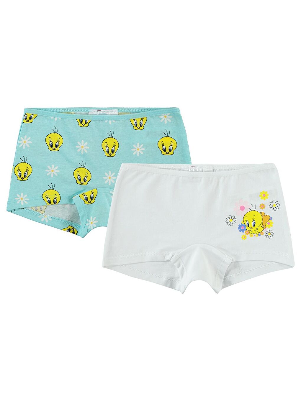 Civil Mavi Tweety Kız Çocuk 2'li Boxer Set 2-10 Yaş Mavi