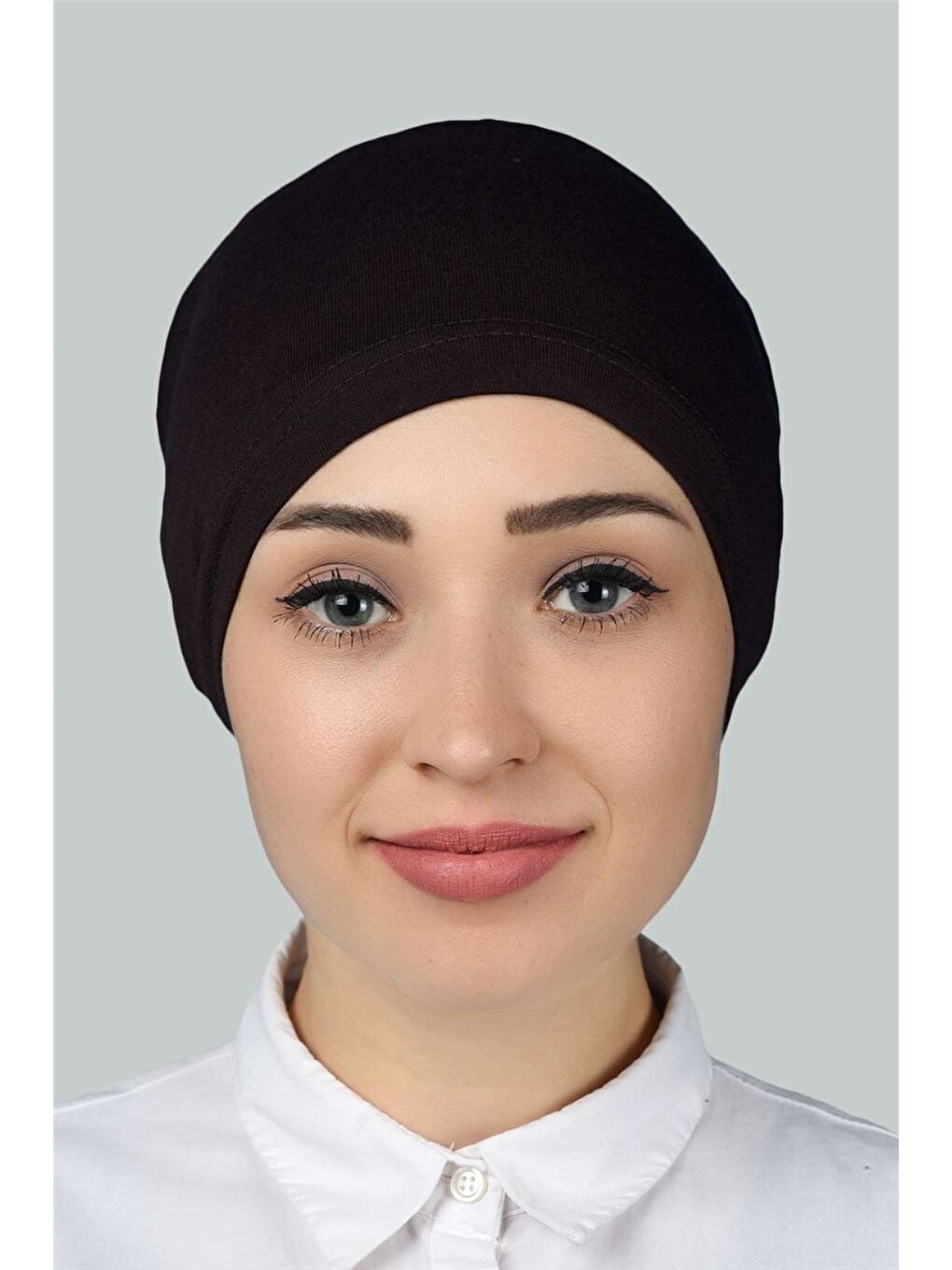 Altobeh Kahverengi Hazır Pratik Geçmeli Lastikli Tesettür Bone - 1