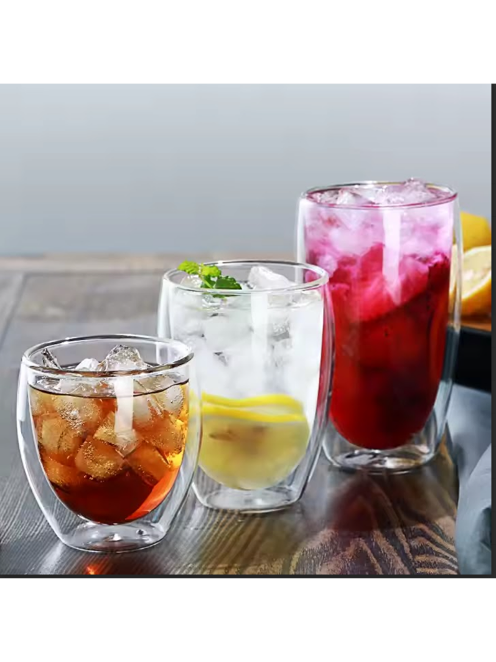 Renksiz Cidarlı Büyük 420 ml Bardak Seti 2 Adet 2773-5