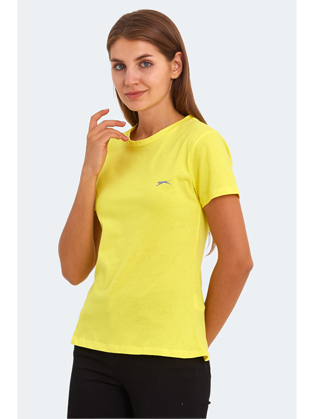 KORNELI I Kadın Sarı Tişört-5