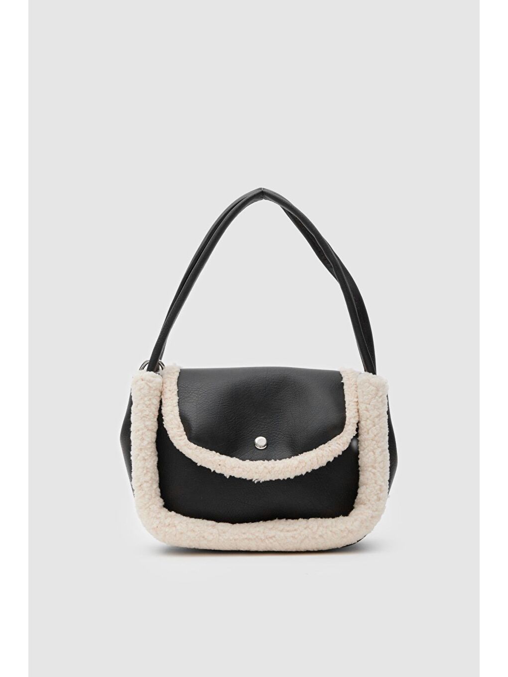 Kahverengi Sam Kürklü El Ve Çapraz Çanta Acı Kahve