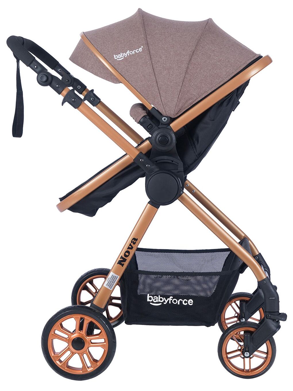 Baby Force Kahverengi Nova Travel Sistem Bebek Arabası Kahverengi - 6