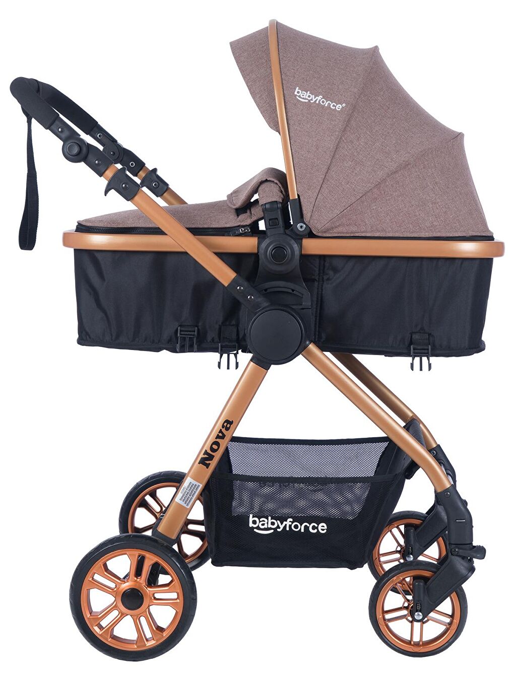 Baby Force Kahverengi Nova Travel Sistem Bebek Arabası Kahverengi - 7