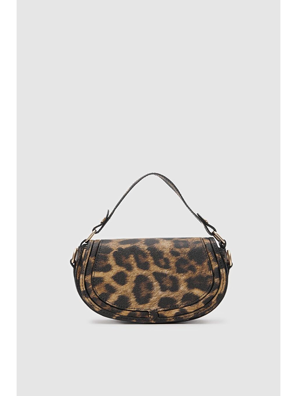 Karışık Blu Çapraz Çanta Leopar Desen