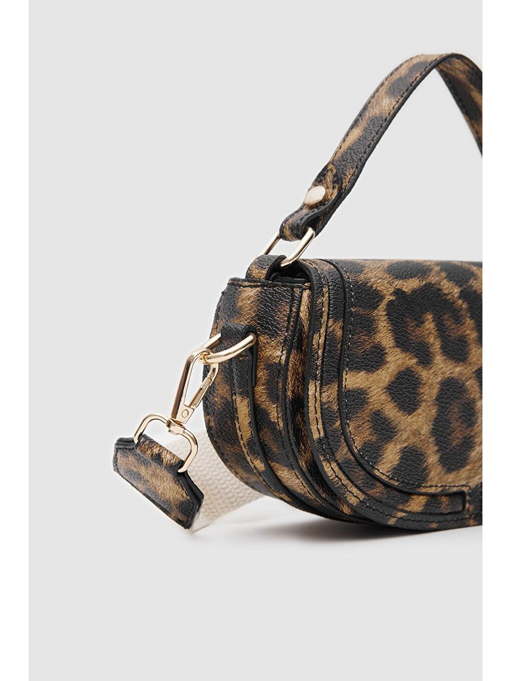 Karışık Blu Çapraz Çanta Leopar Desen-2