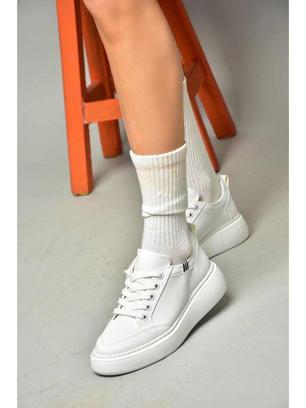 S2740484 Beyaz Kadın Ayakkabı-3