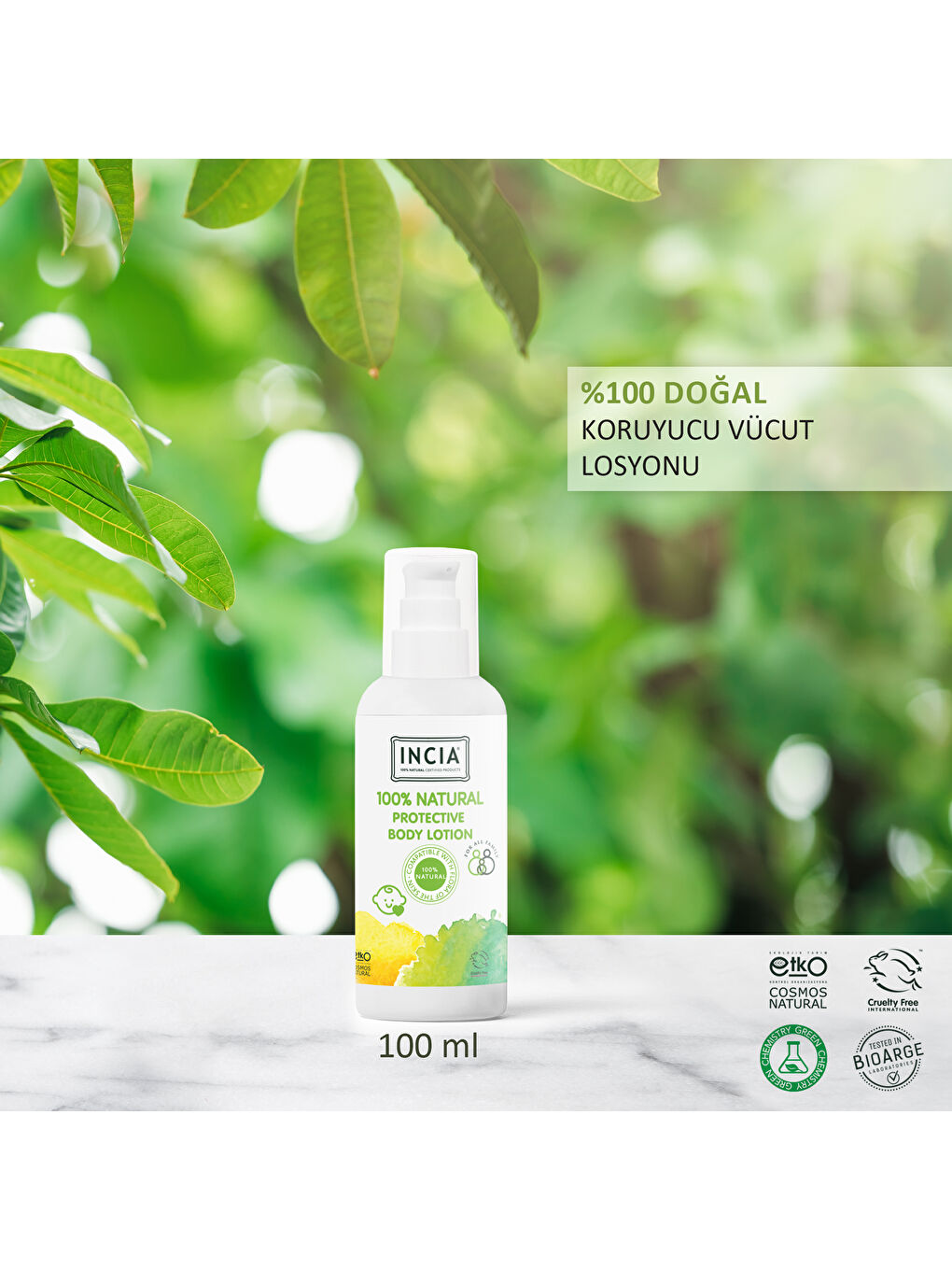 %100 Doğal Koruyucu Vücut Losyonu Sprey Yenidoğan Bebek Çocuk İçin Limon Okaliptus Vegan 100 ml-1