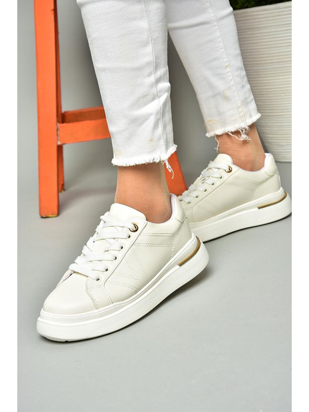 S9731110 Beyaz Kadın Sneakers-1