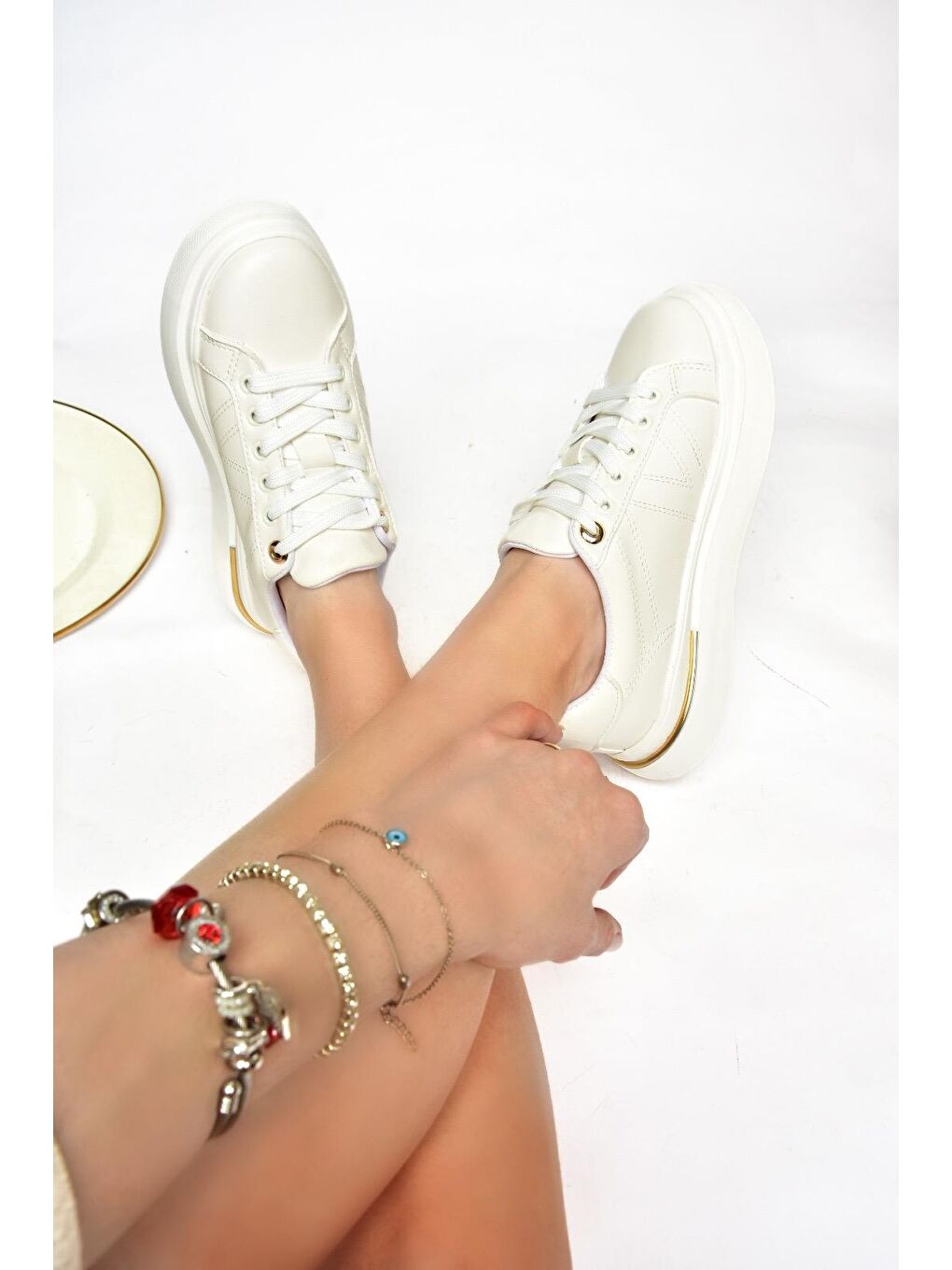 S9731110 Beyaz Kadın Sneakers-3