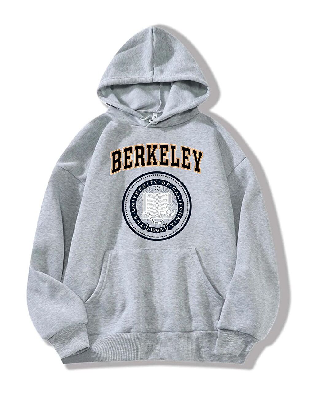 uyguntarz Gri Unisex Berkeley Baskılı Sweatshirt - 1