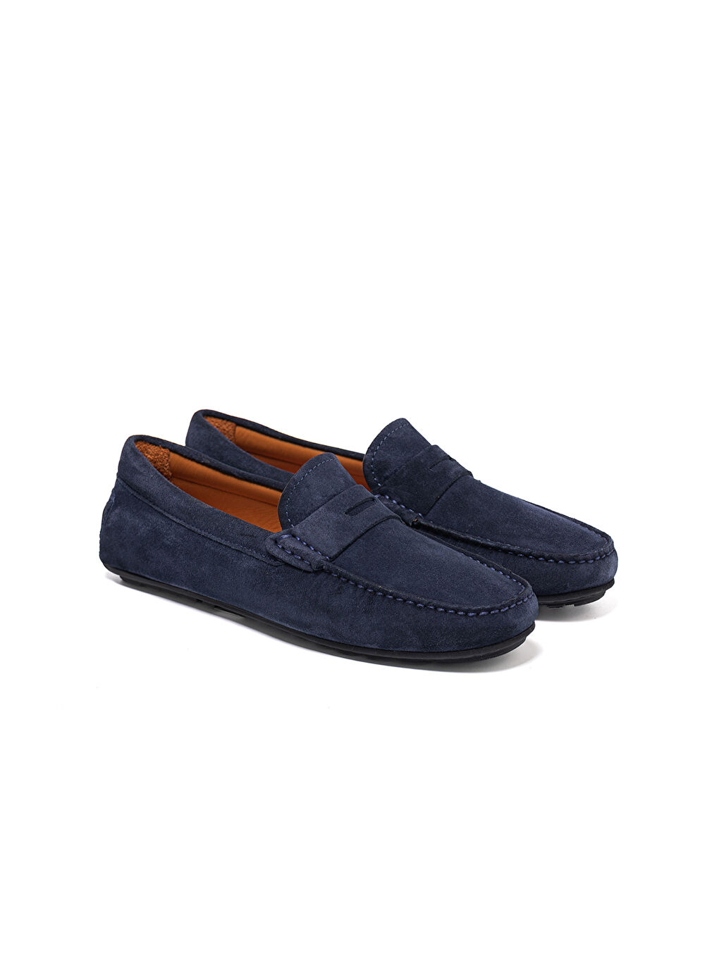 Lacivert Erkek Loafer OG-570 Laci Süet-2