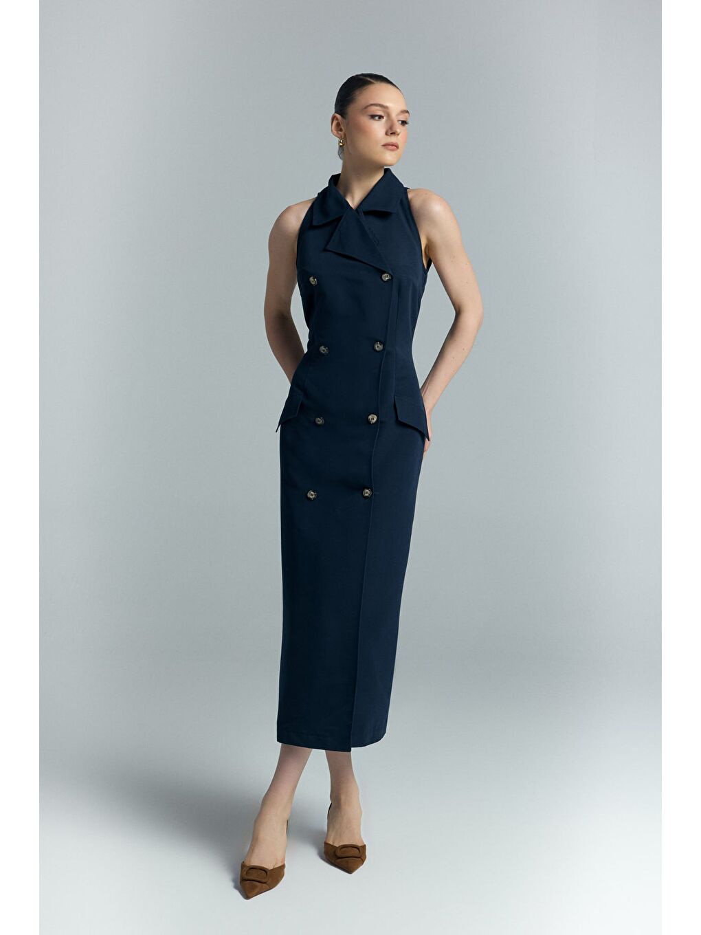Jessi Elbise - Lacivert-2