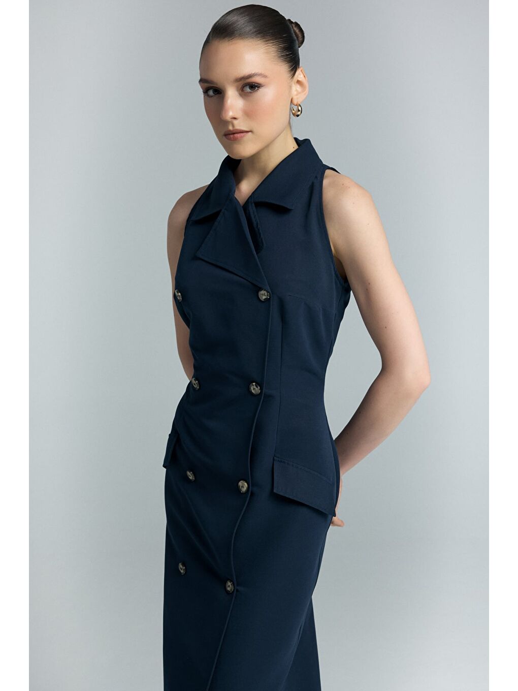 Jessi Elbise - Lacivert-4