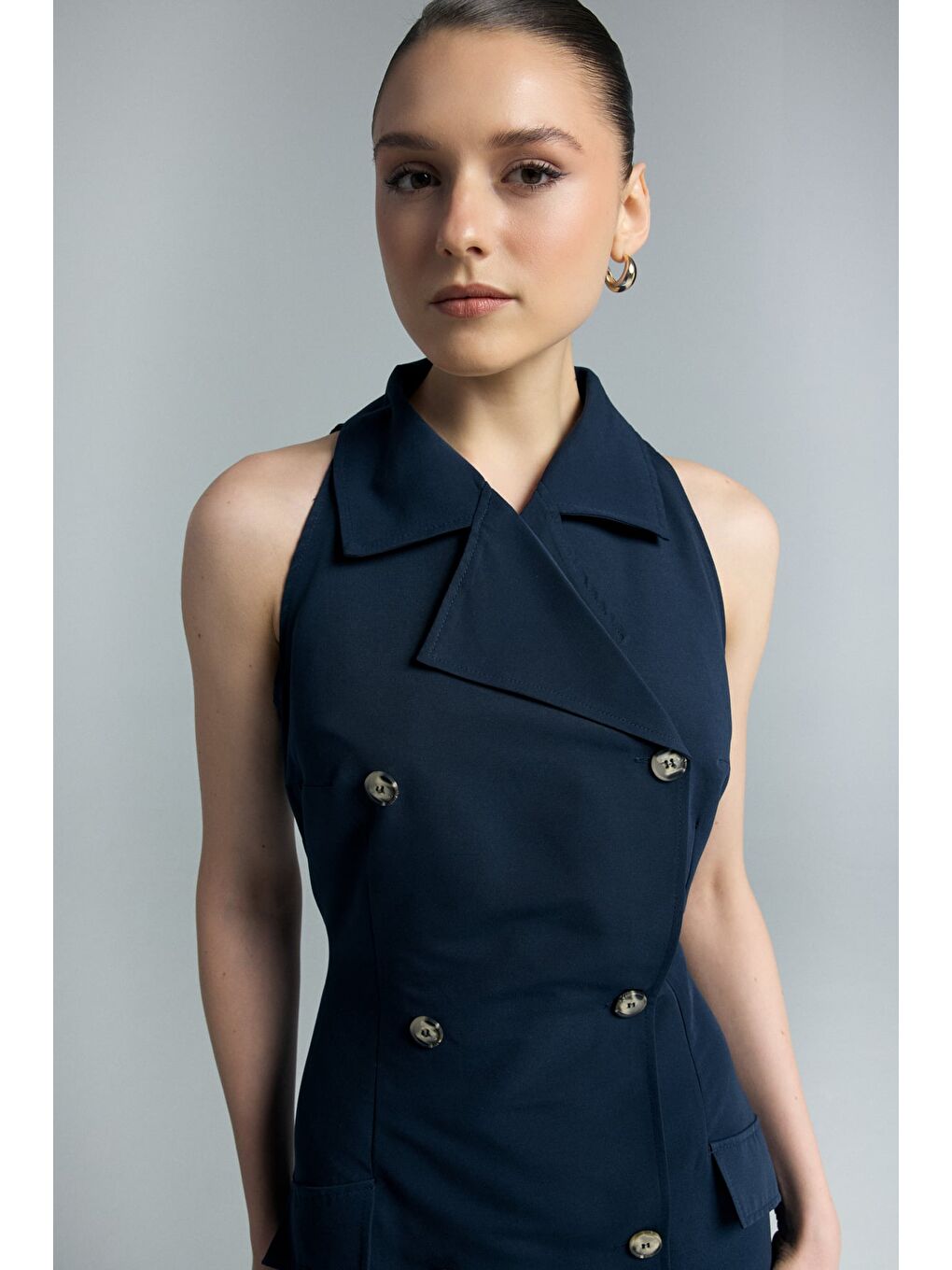 Jessi Elbise - Lacivert-5