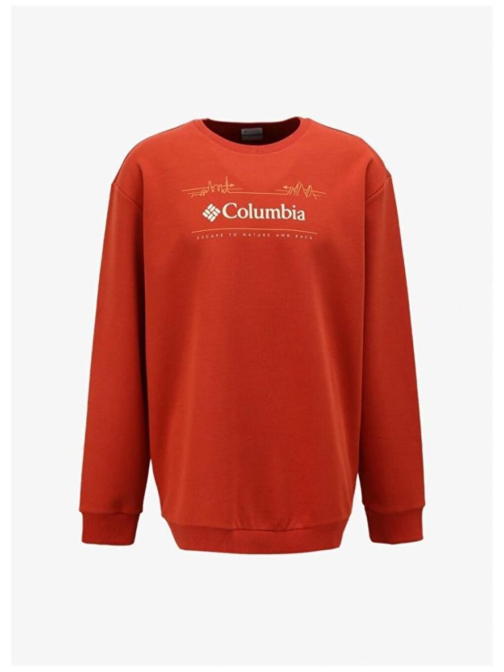 Columbia Turuncu Csc M Nature And Back Crew Erkek Turuncu Sweatshirt CS0329-636