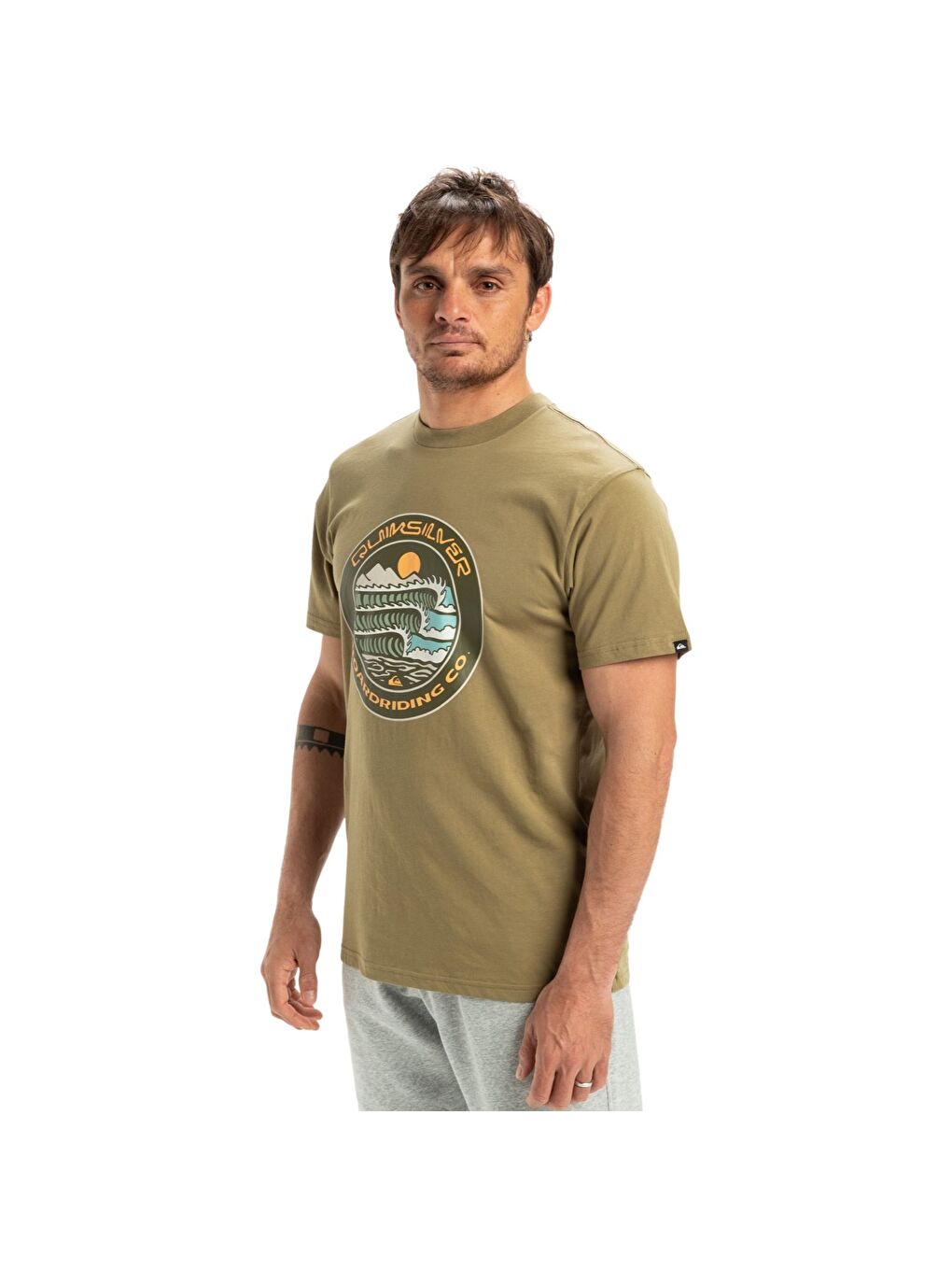 Haki Ev Three Seas Erkek Tişört-1