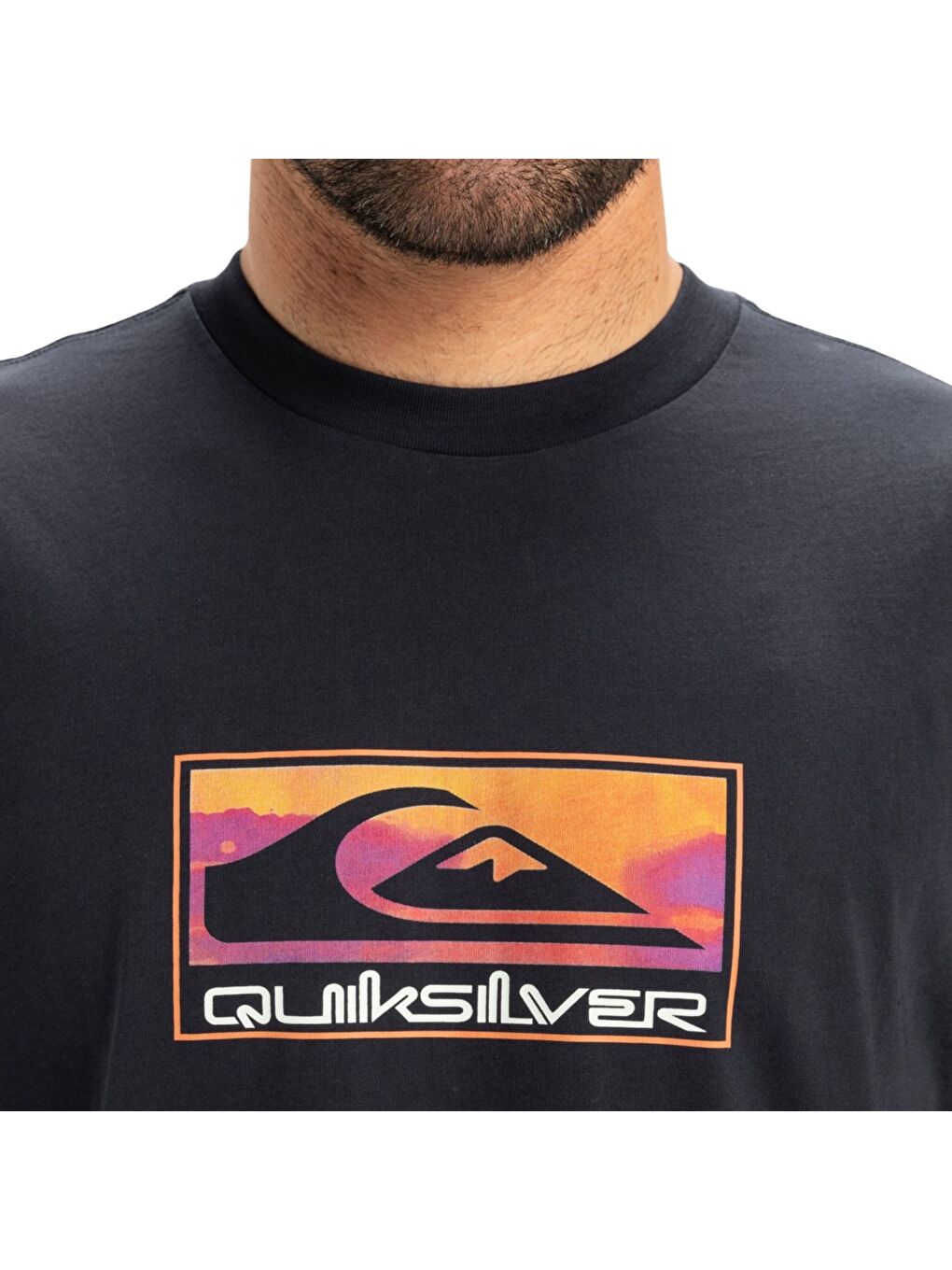 Lacivert Ev Gradient Box Erkek Mavi Spor Tişört-2