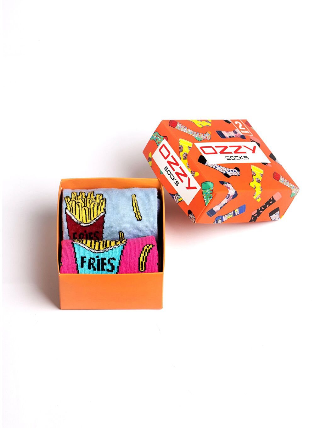 Fuşya Çiftler için 2 li FRIES Desen  Hediye paketi