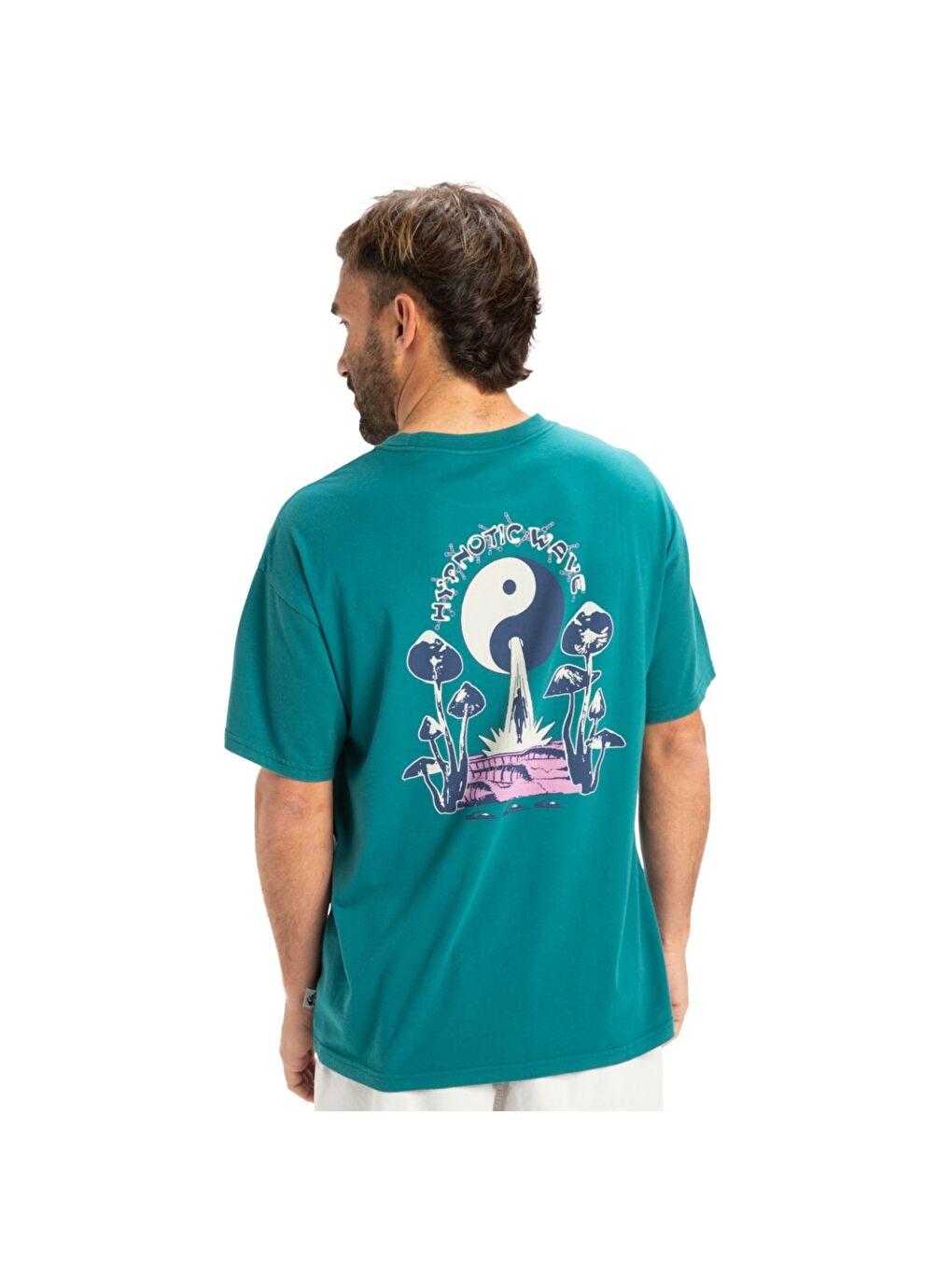 Yeşil Hw Hypnotic Wave Erkek Tişört-3