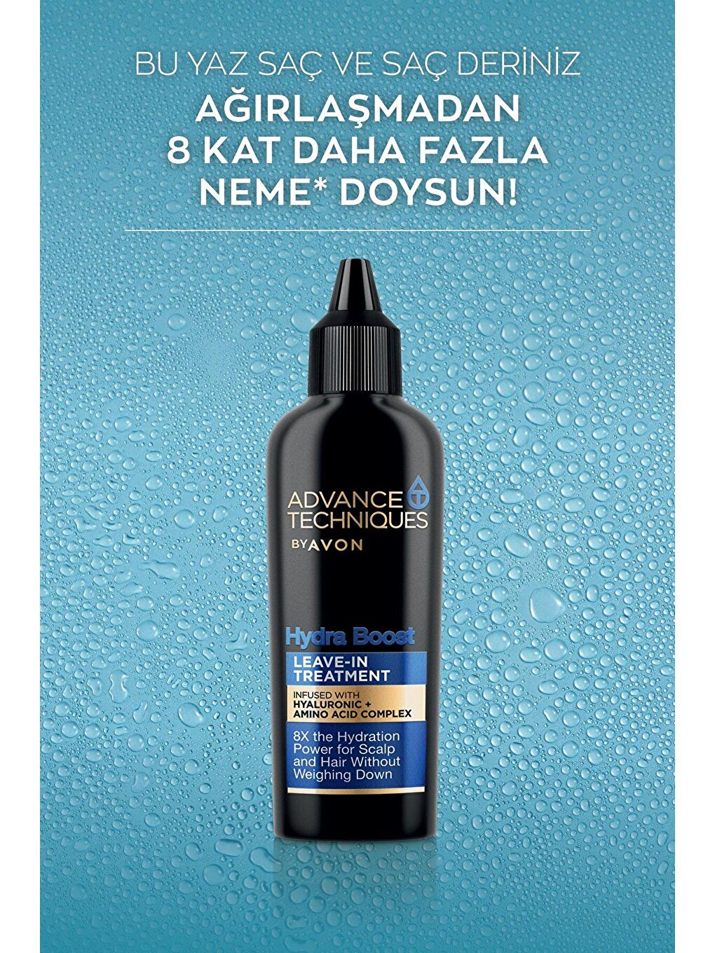 AVON Renksiz Advance Techniques Hydra Boost Nemlendirici Durulanmayan Saç Bakım Kremi 50 Ml. - 1