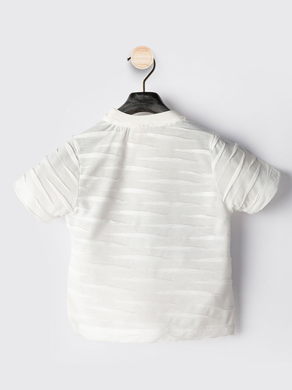 Ekru Erkek Çocuk Yelekli T-Shirt Şort Takım-3